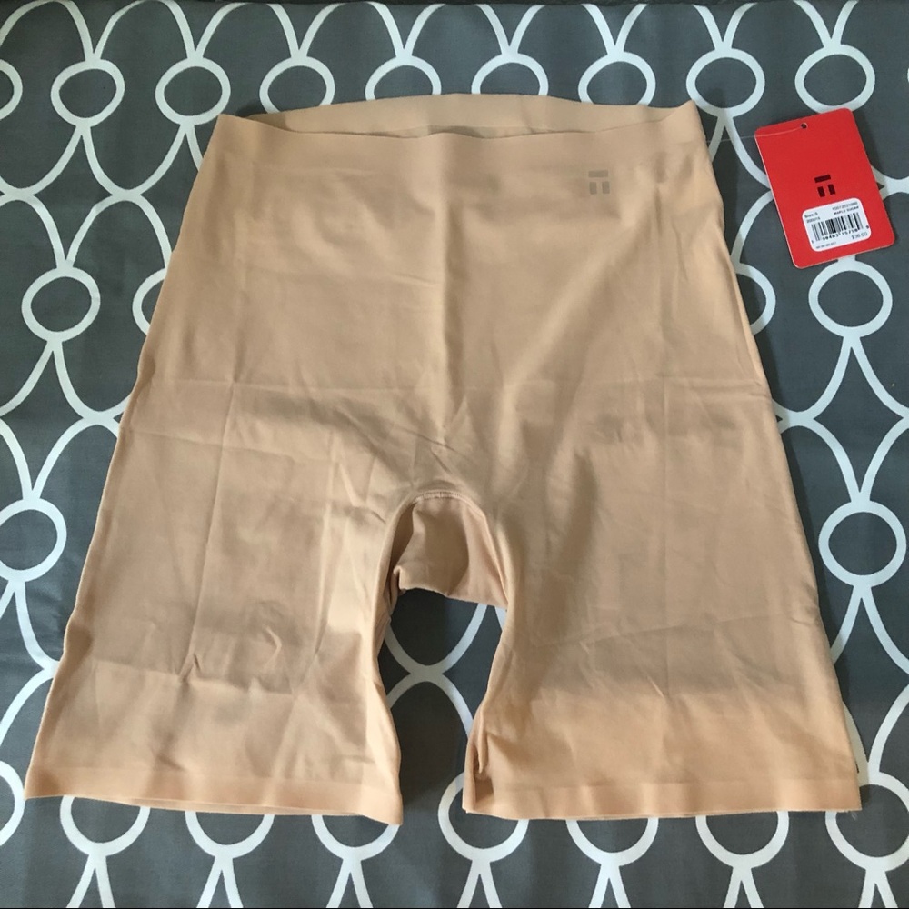 Tommy John Air Invisibles High Rise Boyshorts Womens Small Nude Maple Sugar